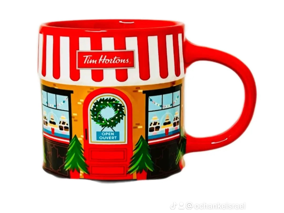 Tim Hortons Christmas Holiday Limited Edition 20oz Ceramic Coffee Mug 2024