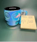 STARBUCKS 2025 HALLOWEEN IRIDESCENT BLUE SKULL 14oz CERAMIC COFFEE MUG/CUP NEW