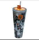 NEW Tim Hortons Tumbler Limited Ed Halloween Black Cats Glow in Dark 24 oz 2025