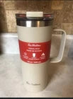 Tim Hortons Stainless Steel 20 oz Beige Tan Travel Mug 2024 Limited Edition NEW
