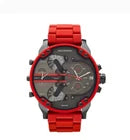 Diesel DZ7370 Mr Daddy 2.0 Chronograph Red Silicone Stainless Steel Watch 57mm