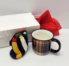 Hudson Bay Unisex Multistripe Trouser Socks & Varsity Mug Gift Set NEW