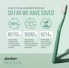 Jordan Green Clean Manual Toothbrush - 4 Units Eco-Friendly