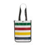 Hudson Bay Company Stripes Lunch Bag Tote Small: 9"W x 11.8"H x 4.5" NEW