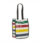 Hudson Bay Company Stripes Lunch Bag Tote Small: 9"W x 11.8"H x 4.5" NEW