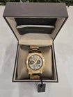 NEW Wittnauer Men's WN3006 Aiden Chronograph Gold-Tone Stainless Steel Watch