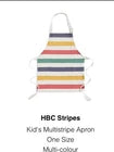 Hudson's Bay Stripes Multi Stripe KIDS Apron - Brand New!