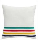 Hudson's Bay Company HBC Stripes Multi Stripe Polar Fleece Cushion New