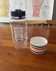 New With Tags Hudson's Bay Multistripe HBC Stripes 1L Bottle With Built-In Cup
