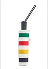 Brand New Hudson's Bay + Fulton Stripe Compact Folding Umbrella Auto Open/Close