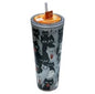 NEW Tim Hortons Tumbler Limited Ed Halloween Black Cats Glow in Dark 24 oz 2025
