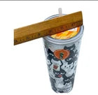 NEW Tim Hortons Tumbler Limited Ed Halloween Black Cats Glow in Dark 24 oz 2025