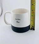 NEW Tim Hortons 2025 White & Blue Coffee Tea Mug NEW "but First Tims"