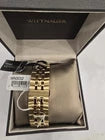 New Wittnauer Michael Men’s Watch Gold Black Dial W/ Crystal Rhinestone WN3031