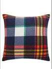 Brand New Hudson's Bay Company Stripes Polar Fleece Tartan Cushion 18" x 18"