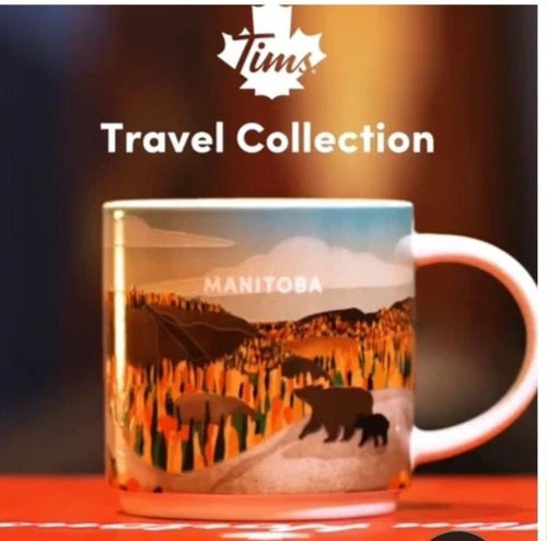 Brand New Tim Hortons Travel Collection "Manitoba" 60th anniversary mug 2024
