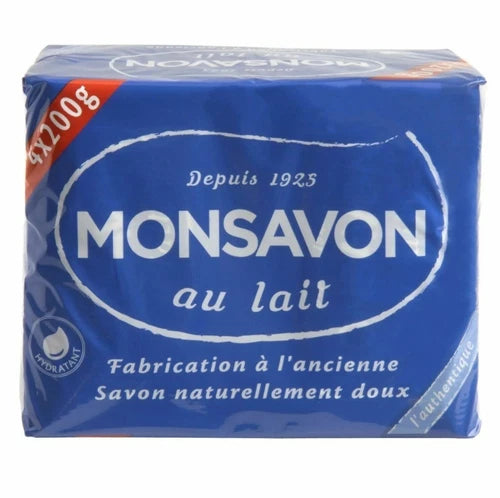 Mon Savon Au Lait French Milk Soap Imported From France/ LARGE 200g bar 2 Packs