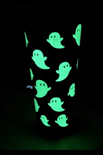 Tim Hortons Halloween 2024 Glow Ghost 24oz Tumbler Black Limited Edition NEW