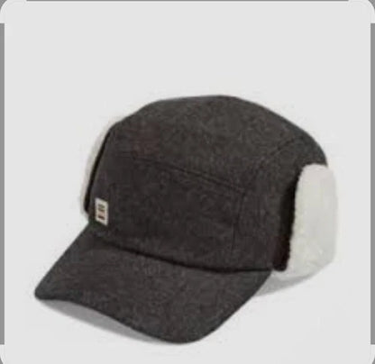 Brand New HBC Stripes Melton Sherpa Trapper Cap Unisex